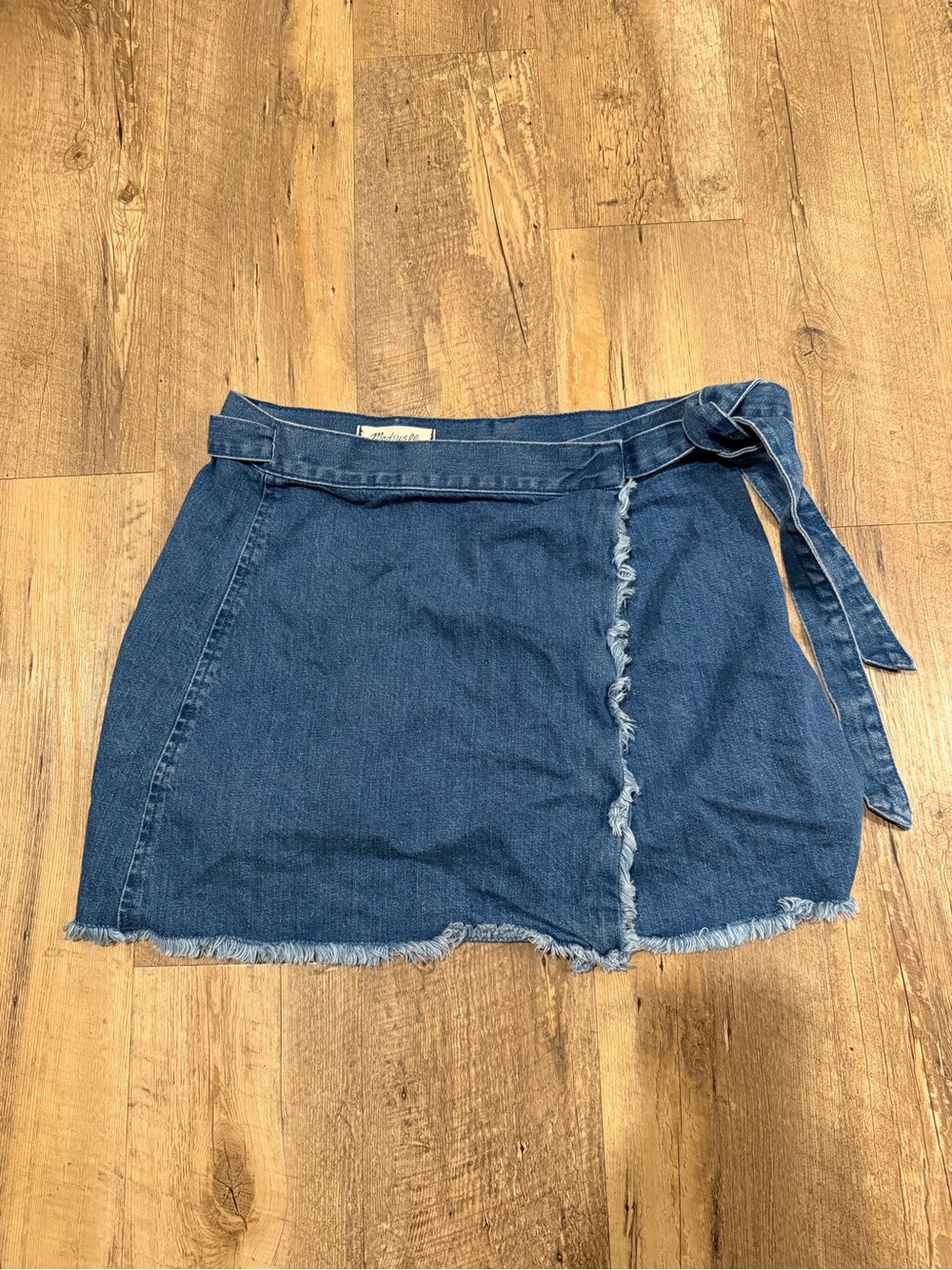 Madewell Denim Mini Wrap Skirt Size 00
